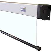 Pantalla manual frontal Ouver Didactic - La carcasa de aluminio robusta pero sencilla y su simplicidad de uso la hacen ideal para el ambiente did�ctico.
