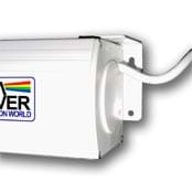 Pantalla el�ctrica frontal Cine Ouver Elektra - El compacto cajet�n permite su colocaci�n f�cilmente en el techo o en la pared.