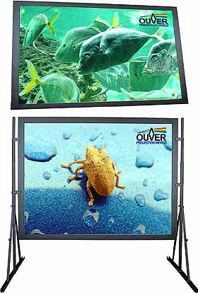 Pantalla desmontable de marco Ouver Flat (Frontal y Retroproyecci�n)