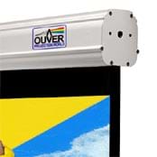 Pantalla el�ctrica frontal PSO Ouver ProCine - PSO tambi�n nos permite a�adir tela negra adicional (Zona DROP) en la parte superior de la pantalla.